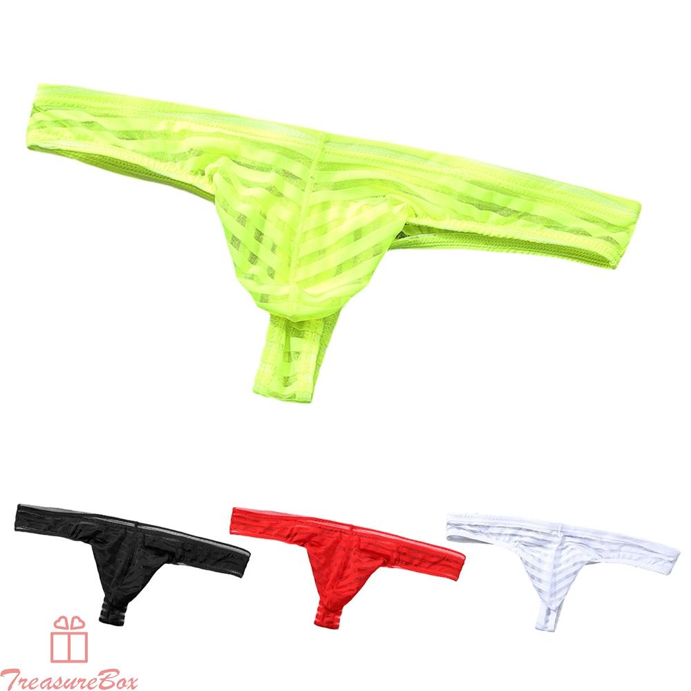 Male Men Underwear Pouch See through Bulge Elastic waist Knickers Lingerie