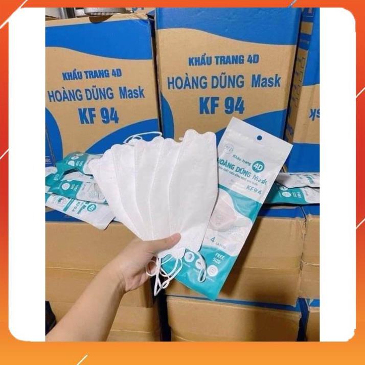 [CHÍNH HÃNG] COMBO 100 KHẨU TRANG 4D KF 94 HOÀNG DŨNG XUẤT KHẨU