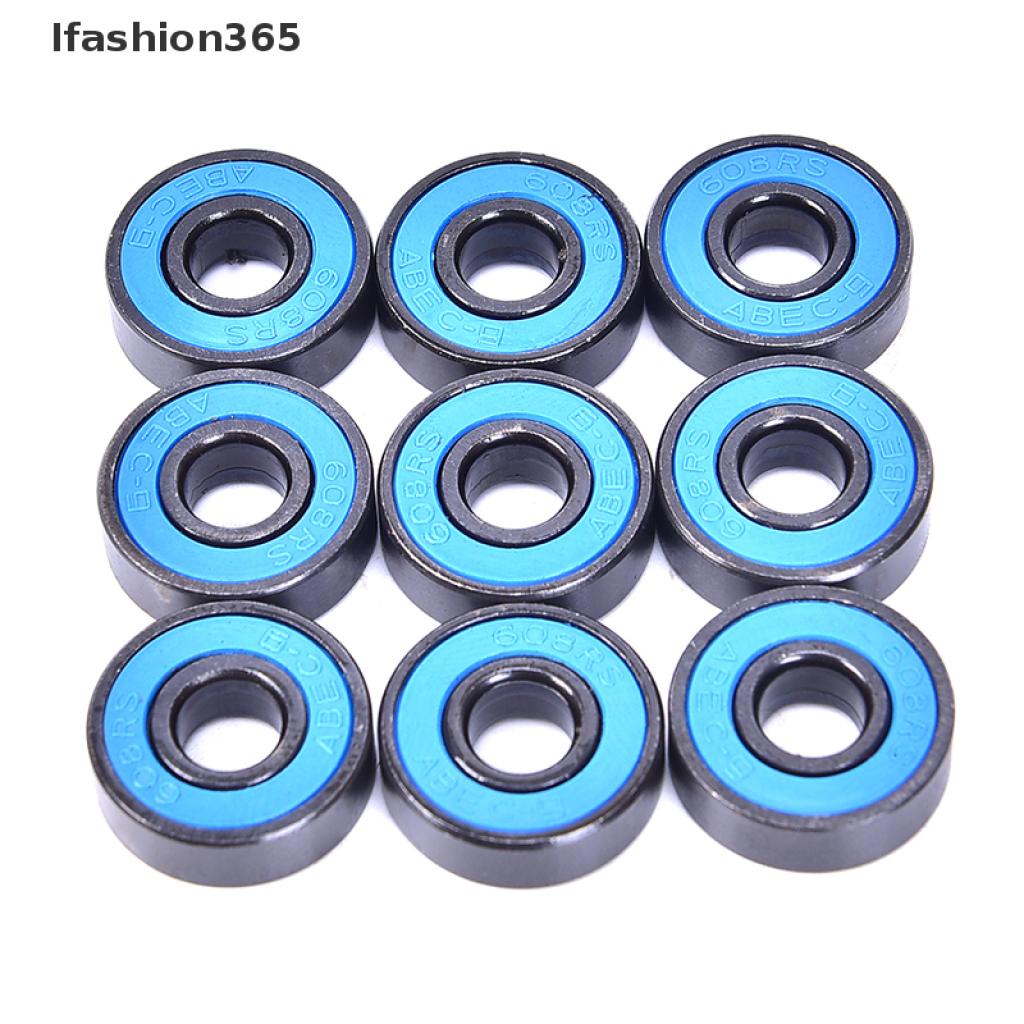 Set 10 vòng bi thép p 608 2RS 608RS 608-2RS Ifashion365 đa dụng chất lượng cao