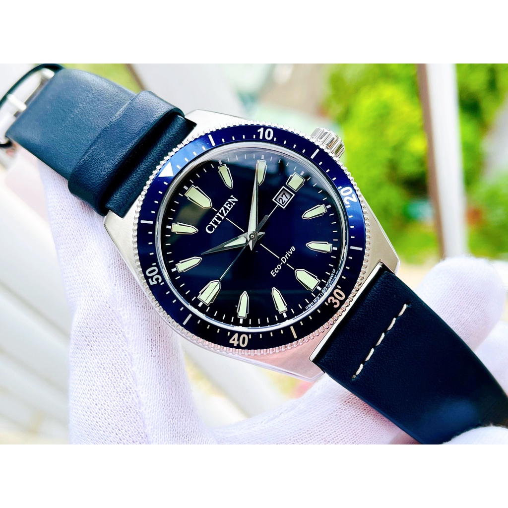 Đồng Hồ Nam CITIZEN AW1591-01L Nam Eco-Drive Lịch Ngày 43mm Chính Hãng Tặng Dây Da Cao Cấp