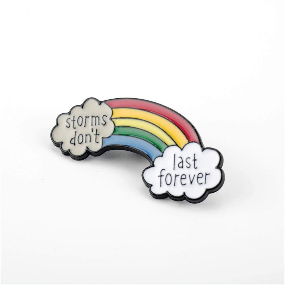 Ghim Cài Áo Hình Cầu Vồng Nhiều Màu Sắc Thời Trang Cho Nữ