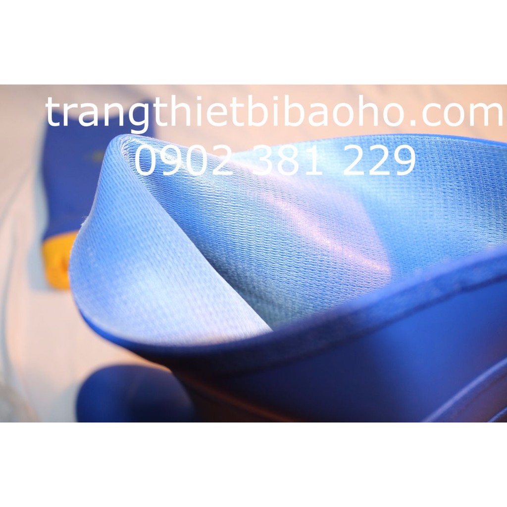 Ủng bảo hộ mũi thép đế thép Usafety màu xanh dương