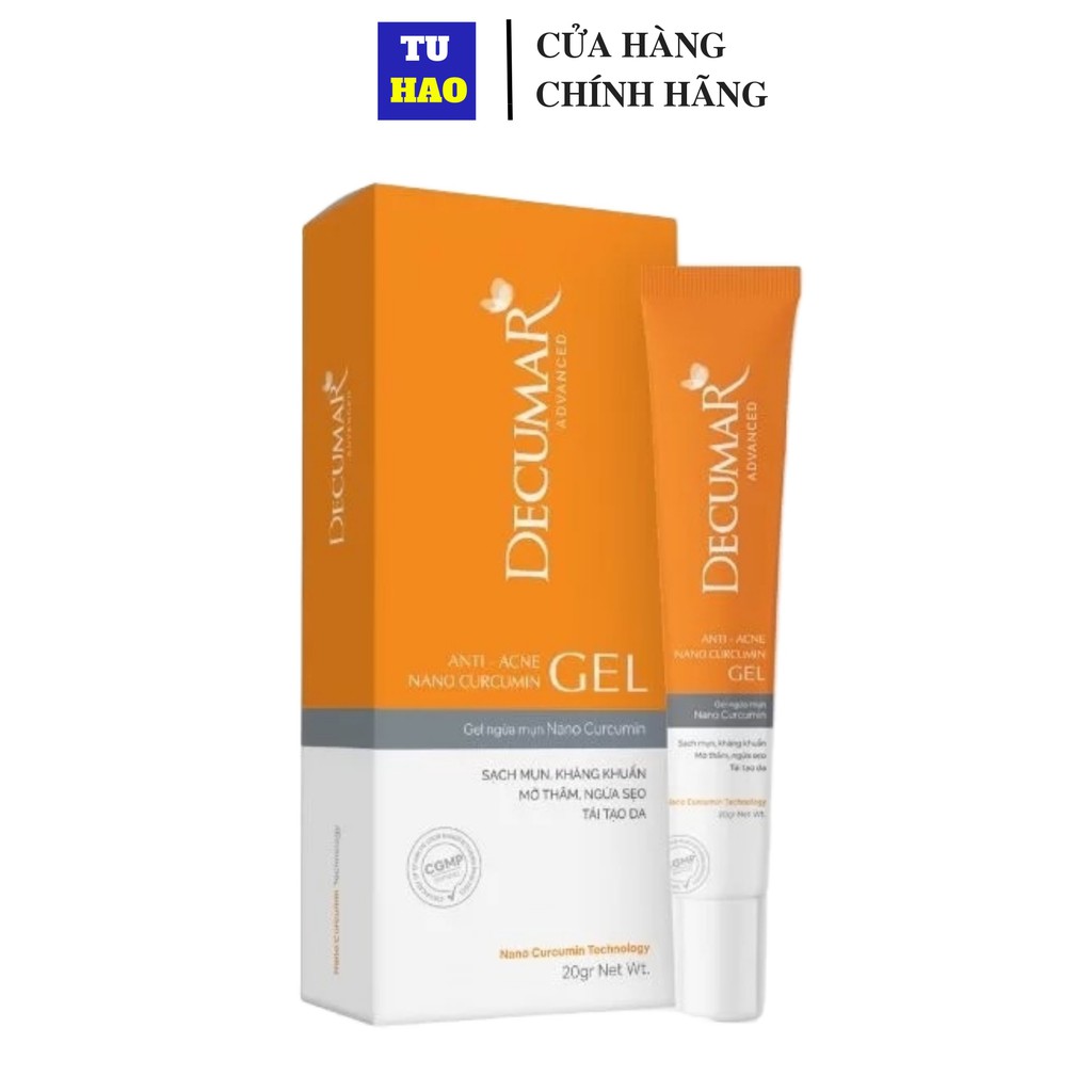 Gel Nghệ Nano Giảm Mụn DECUMAR 20 gram