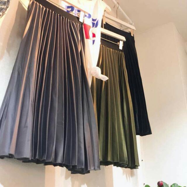 Combo Chân váy dài xếp ly cao cấp