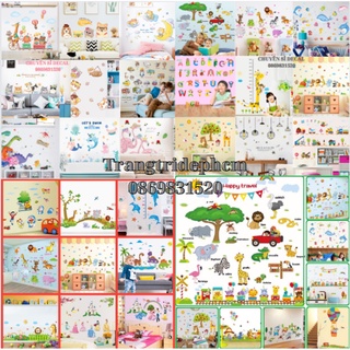 Tổng hợp decal dán tường nhiều mẫu vui nhộn cho bé