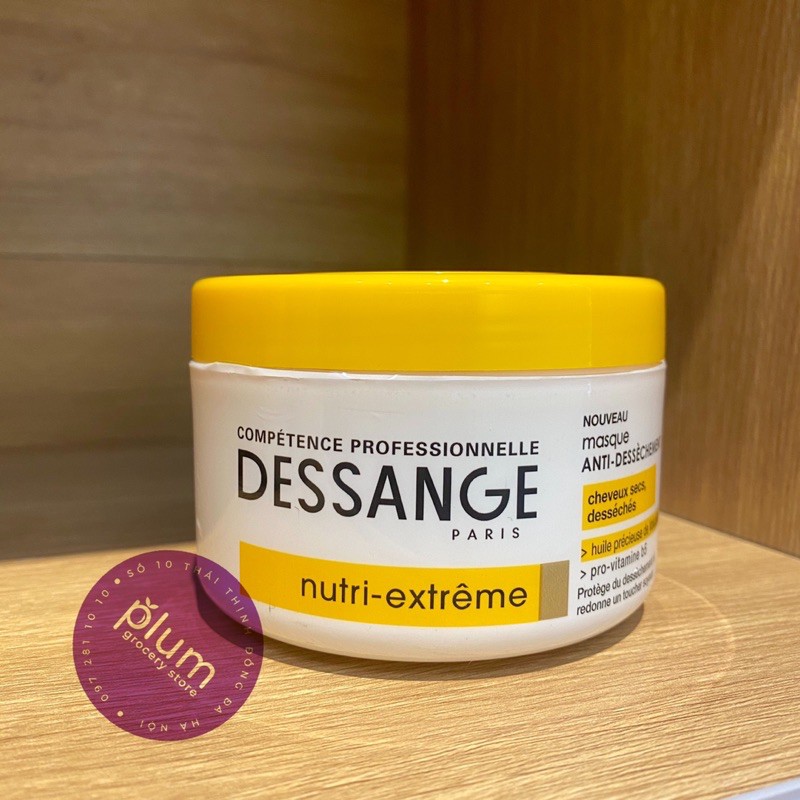 Bộ gội xả hấp Dessange (Pháp) trắng dành cho tóc khô, xơ và hư tổn
