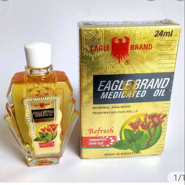 💥Dầu Gió Con Ó Vàng 24ml(Eagle Brand) _ Hàng ngoại 10/23