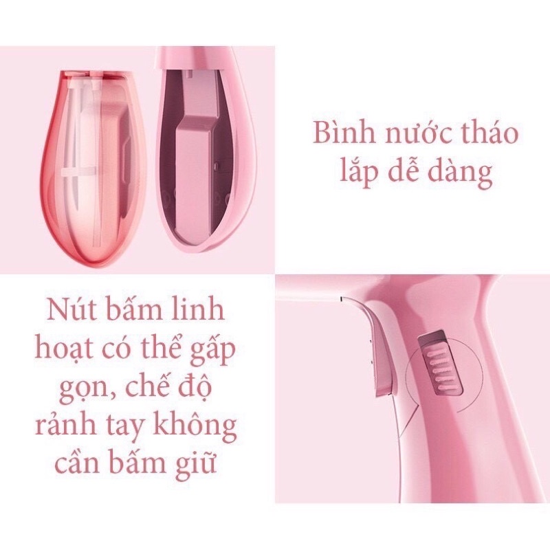 Bàn Là Hơi Nước Cầm Tay SoKaNy Công Suất 1500W Nobihome, bàn ủi hơi nước cầm tay mini SeKa mẫu mới 2022