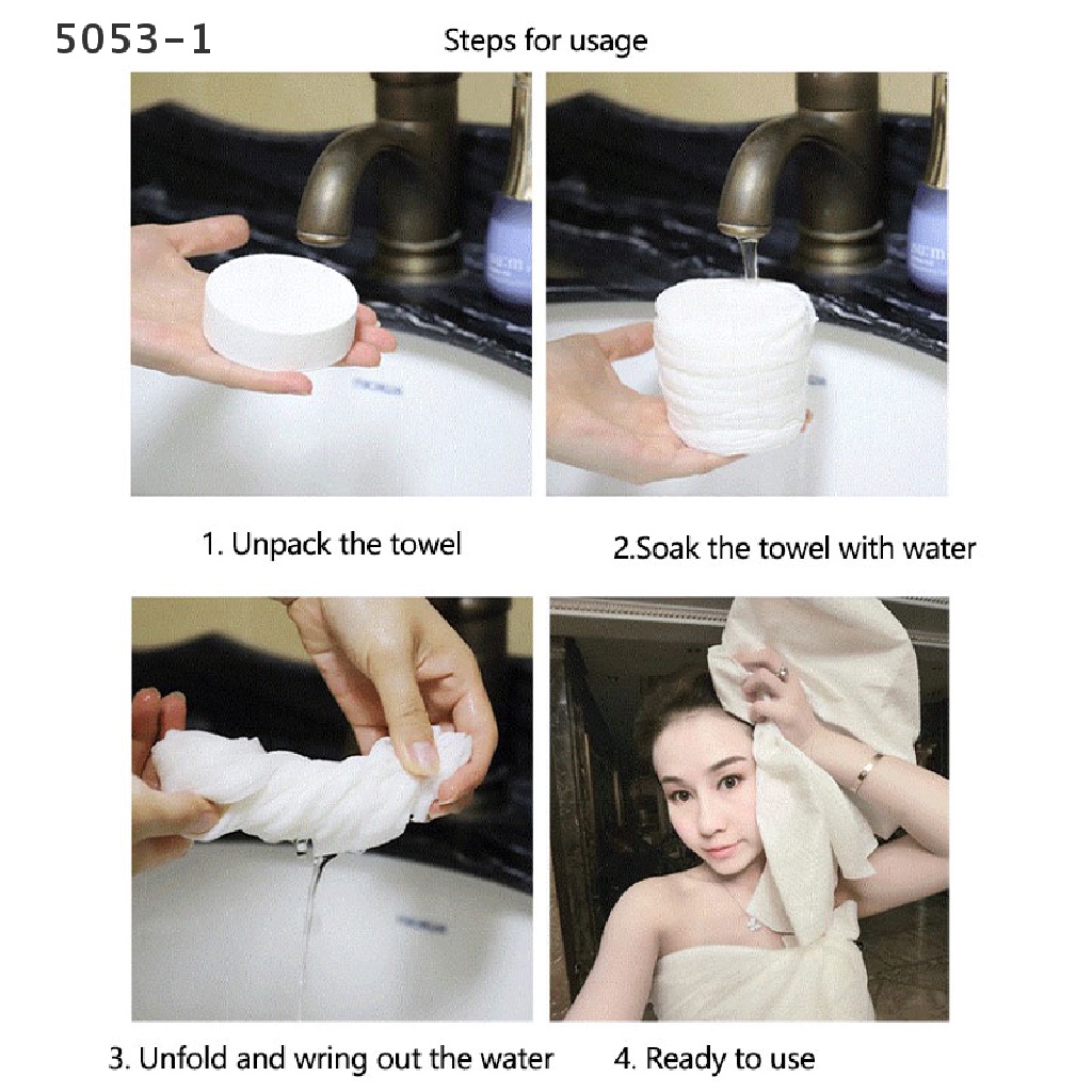 Khăn Nén Bằng Sợi Nhỏ Tiện Dụng Mang Theo Du Lịch