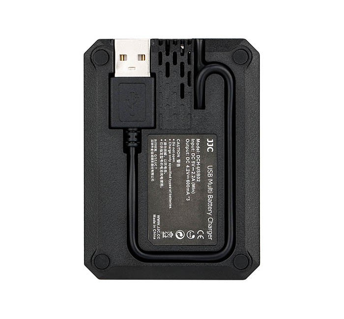 Bộ sạc nhiều pin JJC USB cho Ricoh GRIII GR3 WG-6 Olympus Tough TG-6 TG-5 TG-4 TG-3 TG-2 TG-1 Stylus X-Z2 iHS SP-100