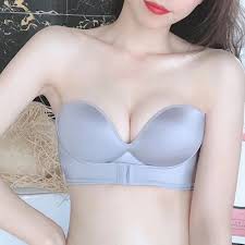 Sale 50%: Áo ngực không dây chống tụt có móc cài trước -KHông gọng đệm nâng 2cm tha hồ mặc áo hở vai , hở lưng