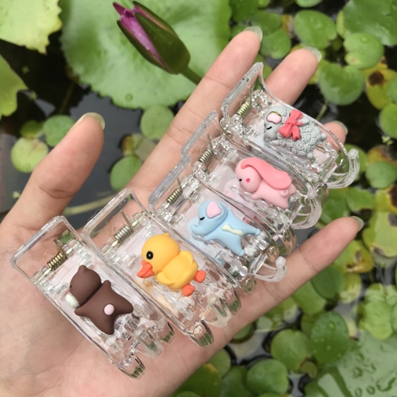 Kẹp Tóc Càng Cua 3 Răng 5 Răng Hoạt Hình Dễ Thương