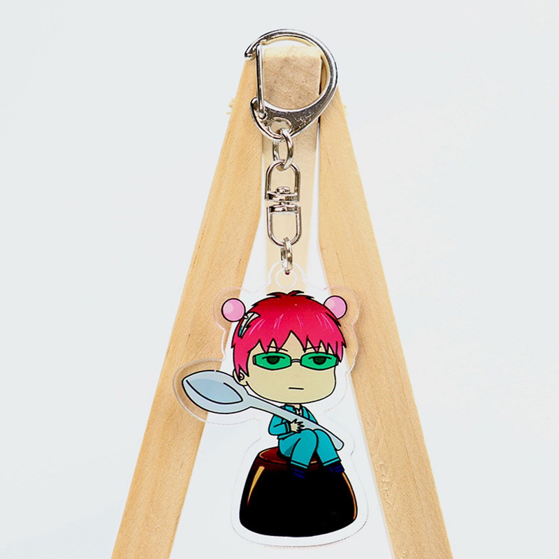 Móc Khóa Nhựa Acrylic Họa Tiết Hoạt Hình Anime The Disastrous Life Of Saiki K. Saiki Kusuo