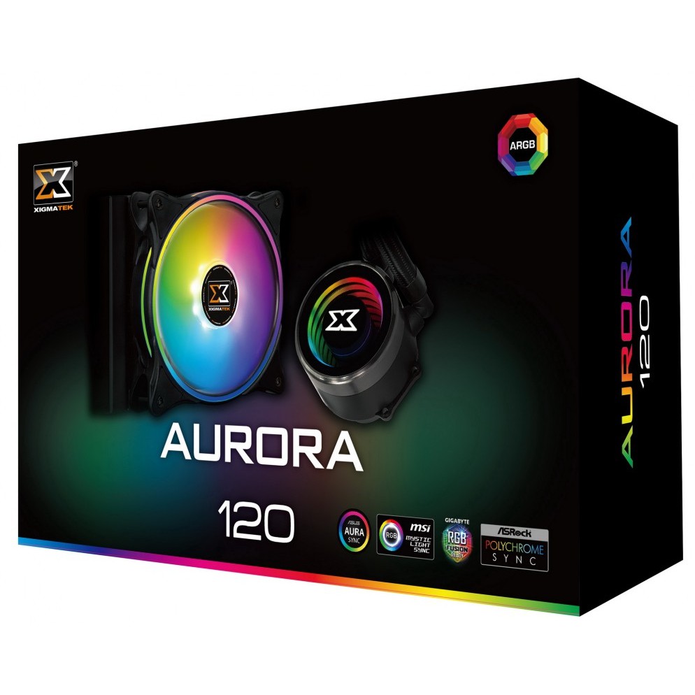 Tản nhiệt nước XIGMATEK AURORA 120 ARGB (EN42791) AIO WATERCOOLING