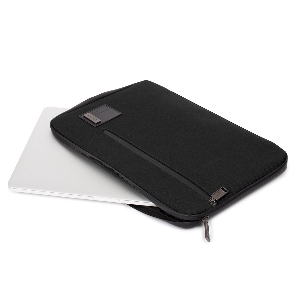 Túi đựng laptop đeo chéo LEXON size 15inch màu đen/xanh - TRACK+ LAPTOP BRIEF
