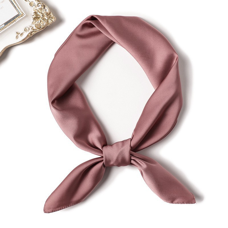 Khăn Lụa Vuông Trơn - Khăn Turban Vuông - Khăn Quàng Cổ Size 70x70CM Mẫu Mới Nhất Cho Nàng