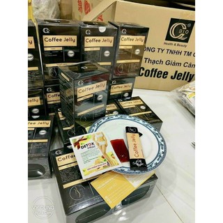Thạch giảm cân COFFEE JELLY hộp 14 gói ( tặng kèm gói detox )