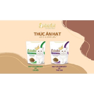 Aatas cat Pacific Gold cá hồi mix cá khô túi 1,2kg - hạt Aatas cat mix cá cơm sấy khô cho mèo túi 1,2kg
