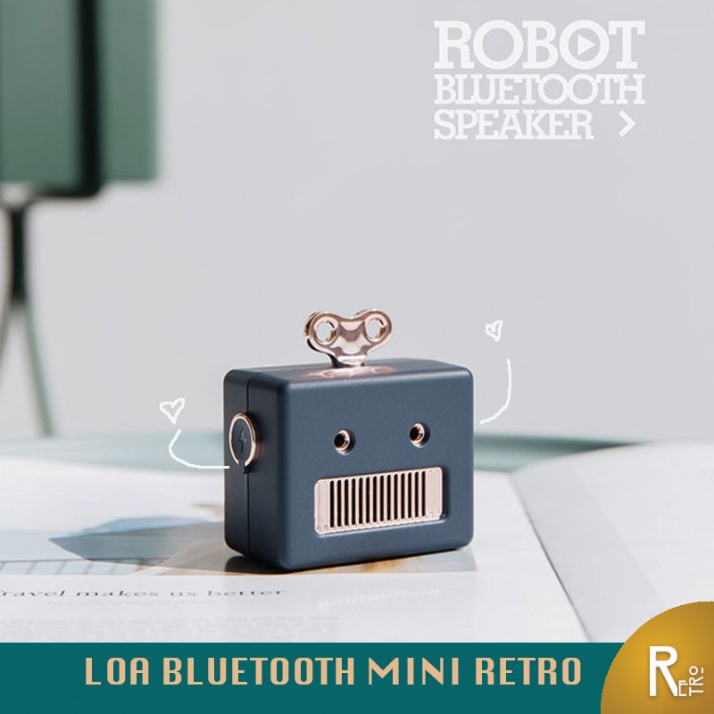 Loa Bluetooth Mini Cầm Tay Robot Giá Rẻ Dễ Thương Ngộ Nghĩnh