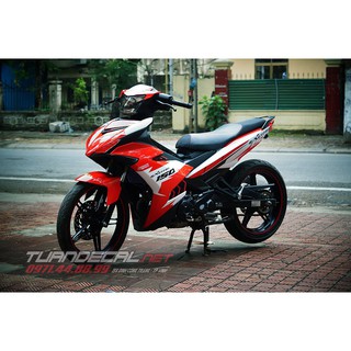 Tem Trùm Exciter 150 Trắng đỏ Đẹp