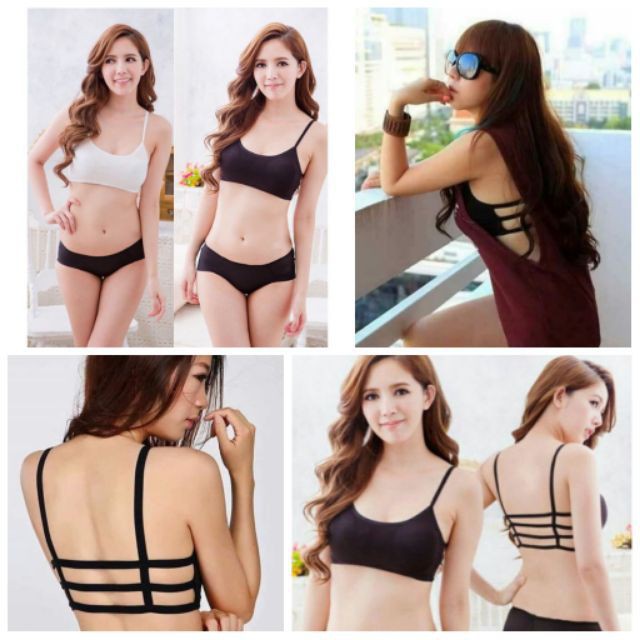 Áo bra 3 dây nâng ngực 3 dây có đệm mút - chất liệu Cotton mỏng, mát, thấm hút mồ hôi - áo ngực 3 dây co giãn Free Size