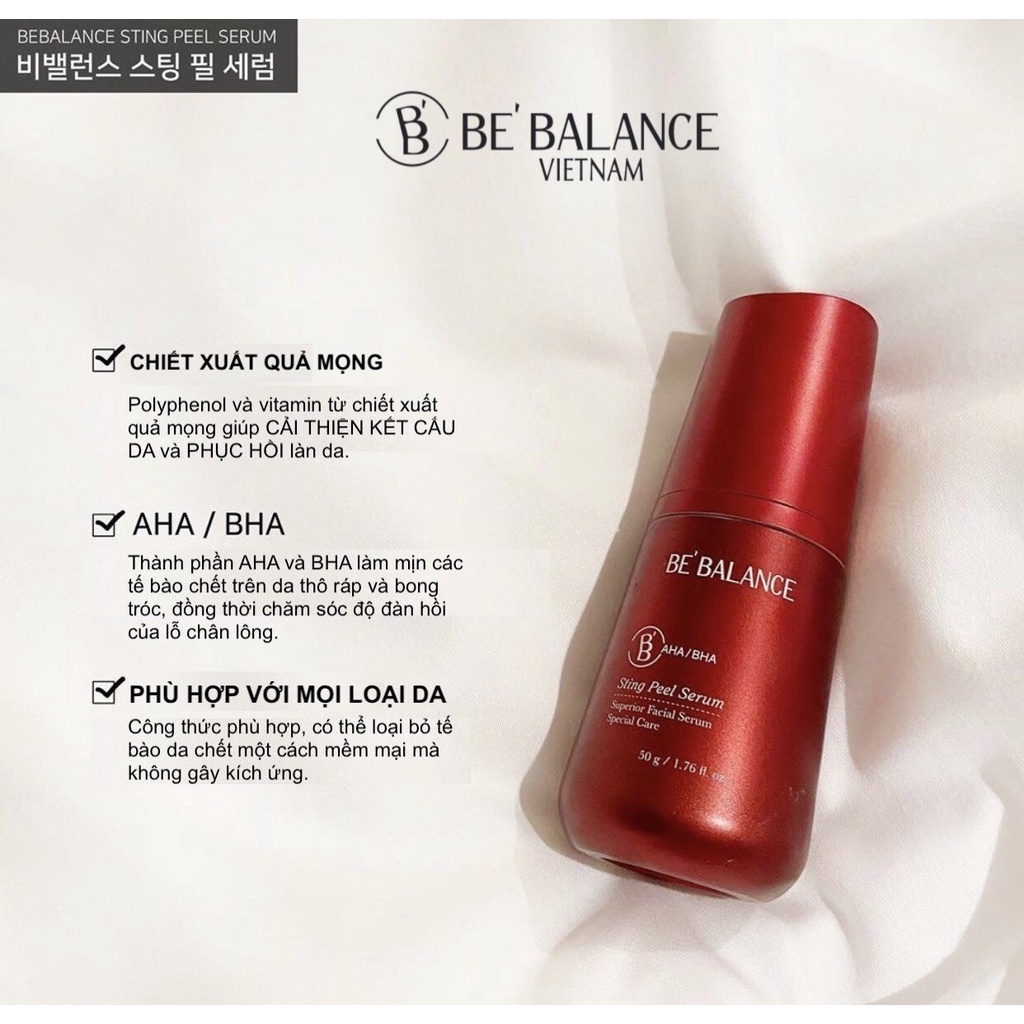 [Giá Hủy Diệt] BEBALANCE Tẩy Da Chết STINGPEEL Serum