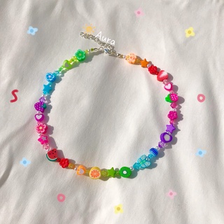 Vòng cổ Rainbow Cầu vồng Handmade thiết kế Aura