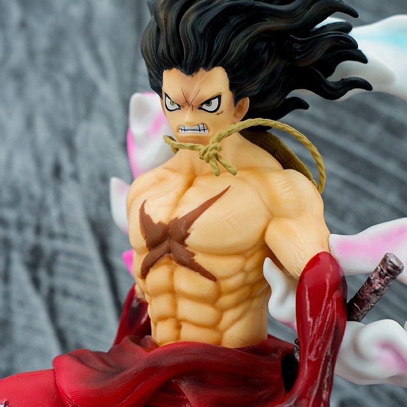 Mô hình One  Piece  - mô hình Luffy Gear 4 snake man 26cm bằng PVC cao cấp