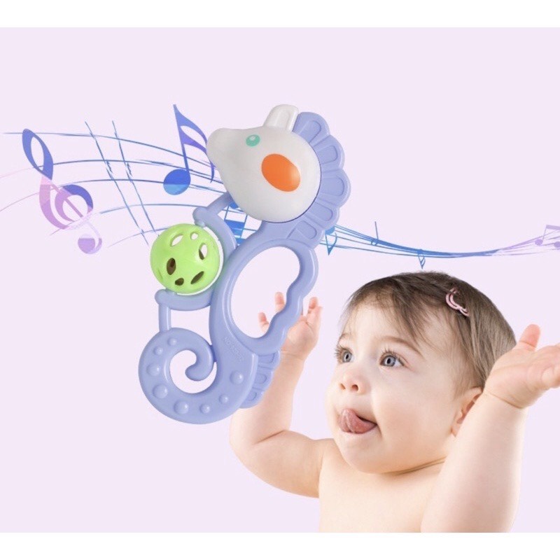 Bộ đồ chơi 7 món xúc xắc lục lạc nhiều màu sắc cho bé