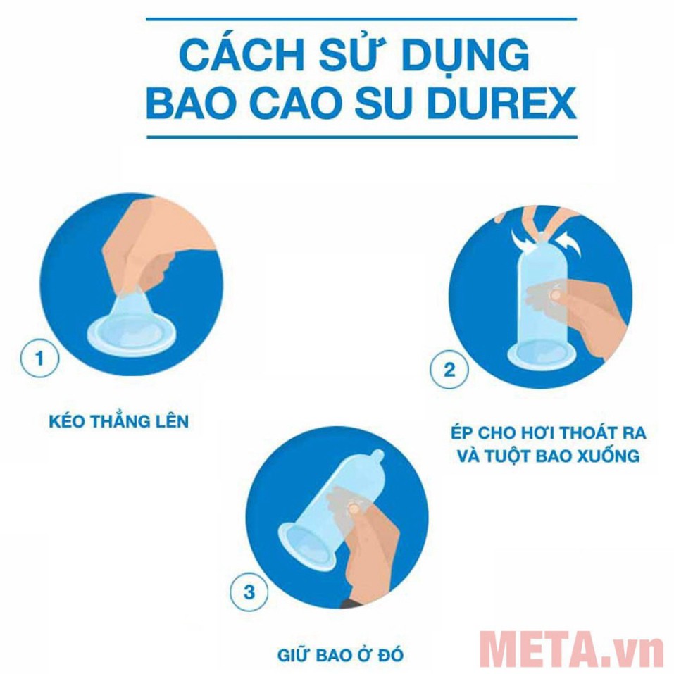 [Durex Chính Hãng] Bao Cao Su Durex Kingtex Hộp 3 Bao - Bcs Siêu Mỏng, Ôm Sát Có Nhiều Gel - Kích Thích Siêu Khoái Cảm