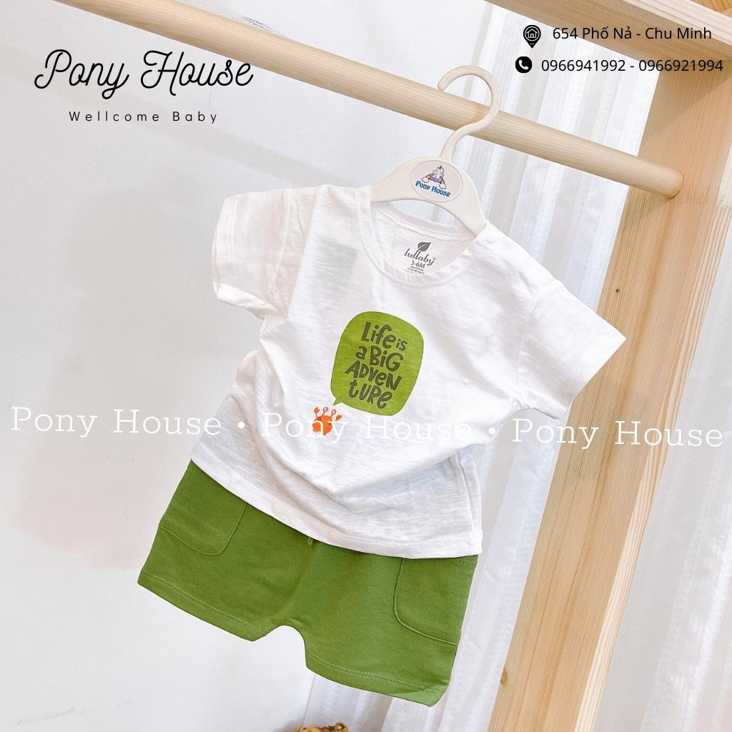Bộ Cộc Tay Lullaby Chất Cotton Mềm, Mỏng Thoáng Cho Bé Trai Mùa Hè Size Từ 3-6M Đến 3-4Y