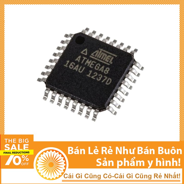 Linh kiện Atmega8-16AU Dán