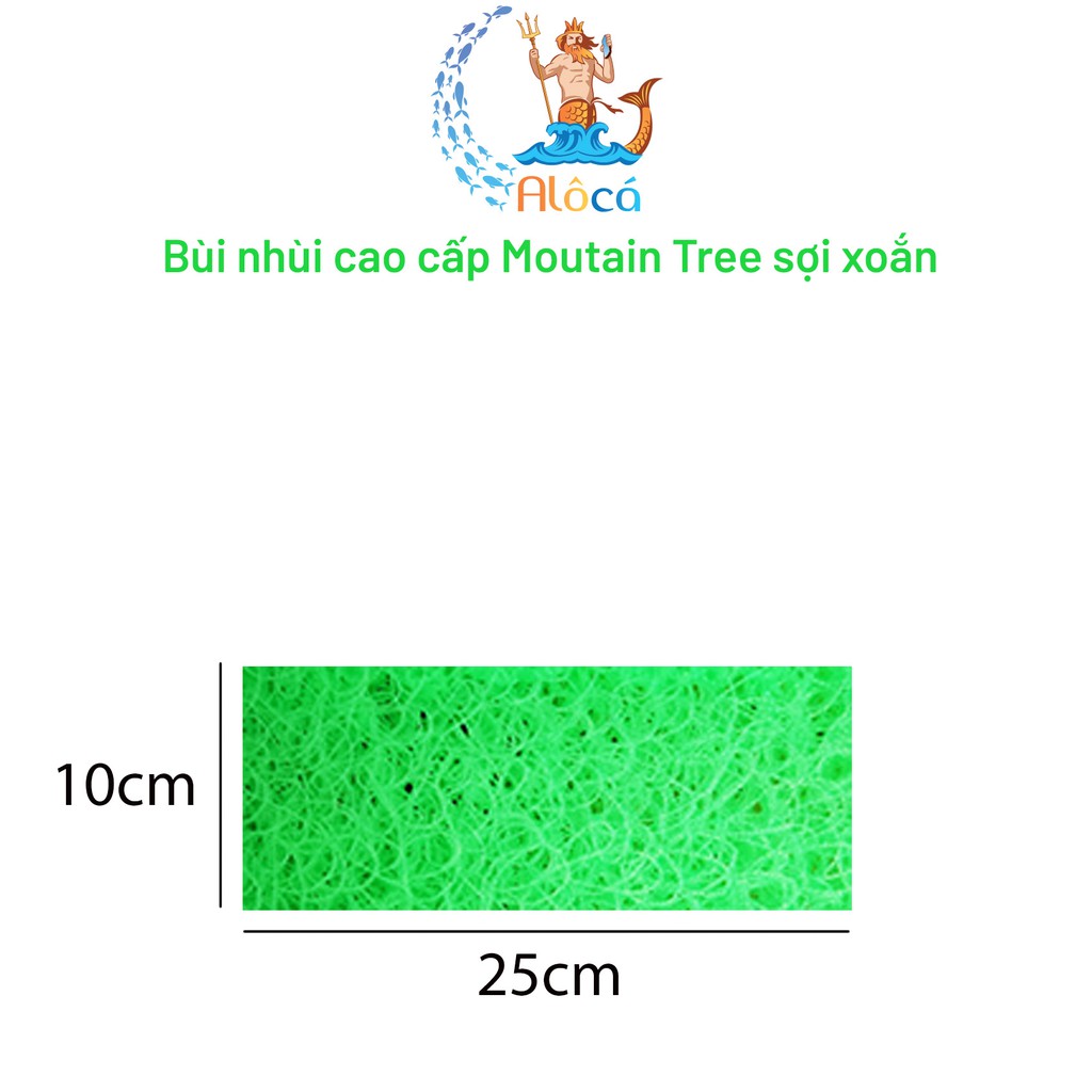 Bùi nhùi Mountain Tree cỡ 20x10cm đến 25x25cm làm sạch nước bể cá cảnh