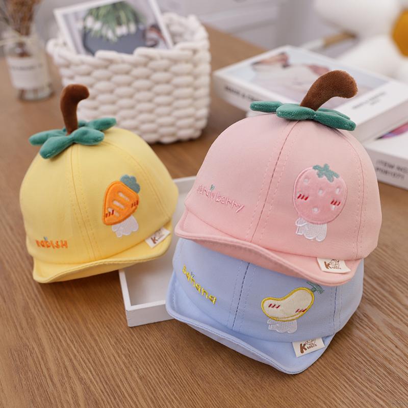 Mũ tai bèo họa tiết tráI cây dễ thương cho bé