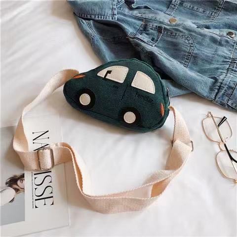 Túi đeo vai hình ô tô nhiều màu cho bé trai & bé gái N01103