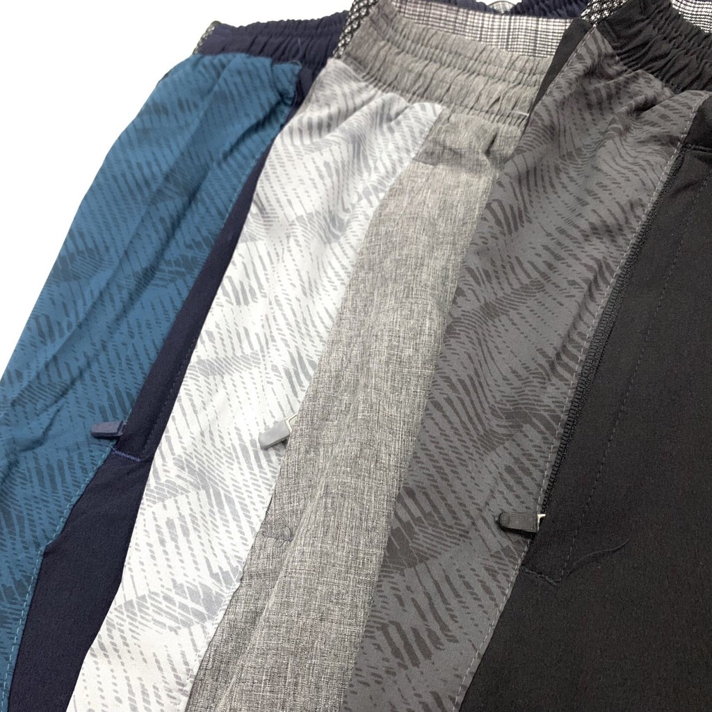 Quần đùi/ short thể thao nam chất gió KHÔNG NHĂN/ CO GIÃN/ 3 TÚI CÓ KHOÁ