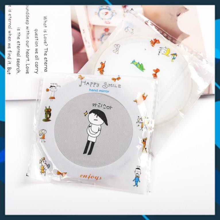 Gương mini cầm tay phong cách Hàn Quốc - shop giao mẫu ngẫu nhiên