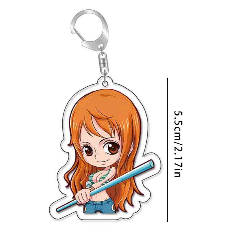 Móc Khóa Hình Nhân Vật Luffy Zoro Sanji Phim Hoạt Hình One Piece