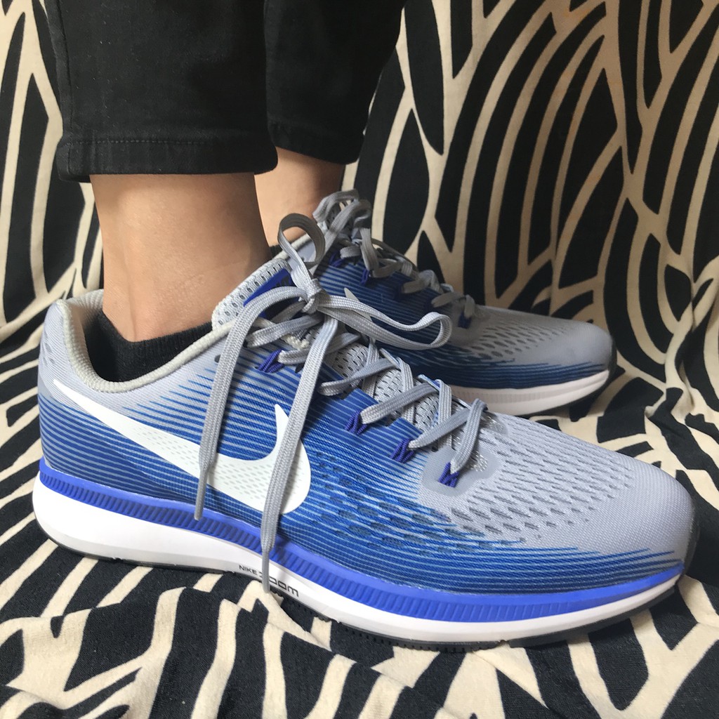 Giày sneaker Nike Zoom Pegasus 34 - Xanh xám