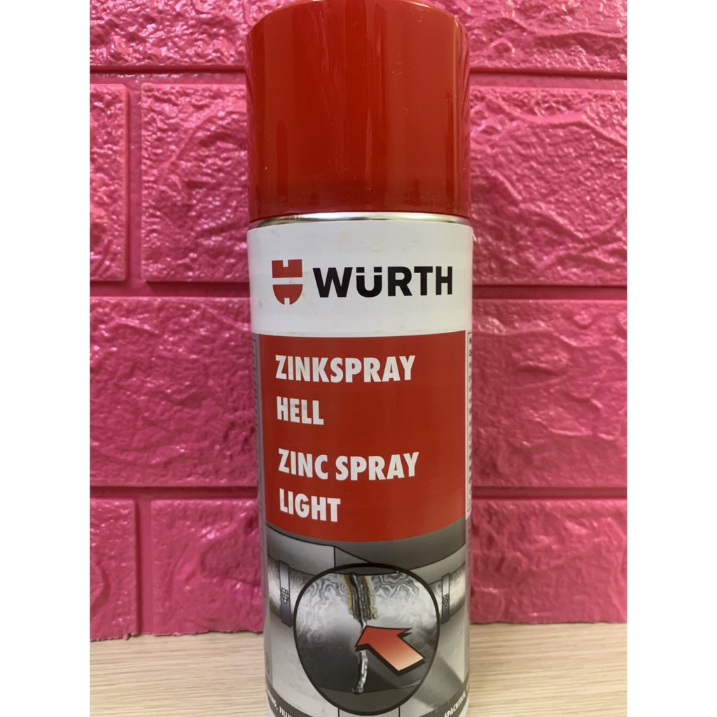 Chai Xịt Sơn Mạ Kẽm Bảo Vệ Chống Rỉ Sét Chịu Nhiệt Cao Wurth Zinc Spray 400ml