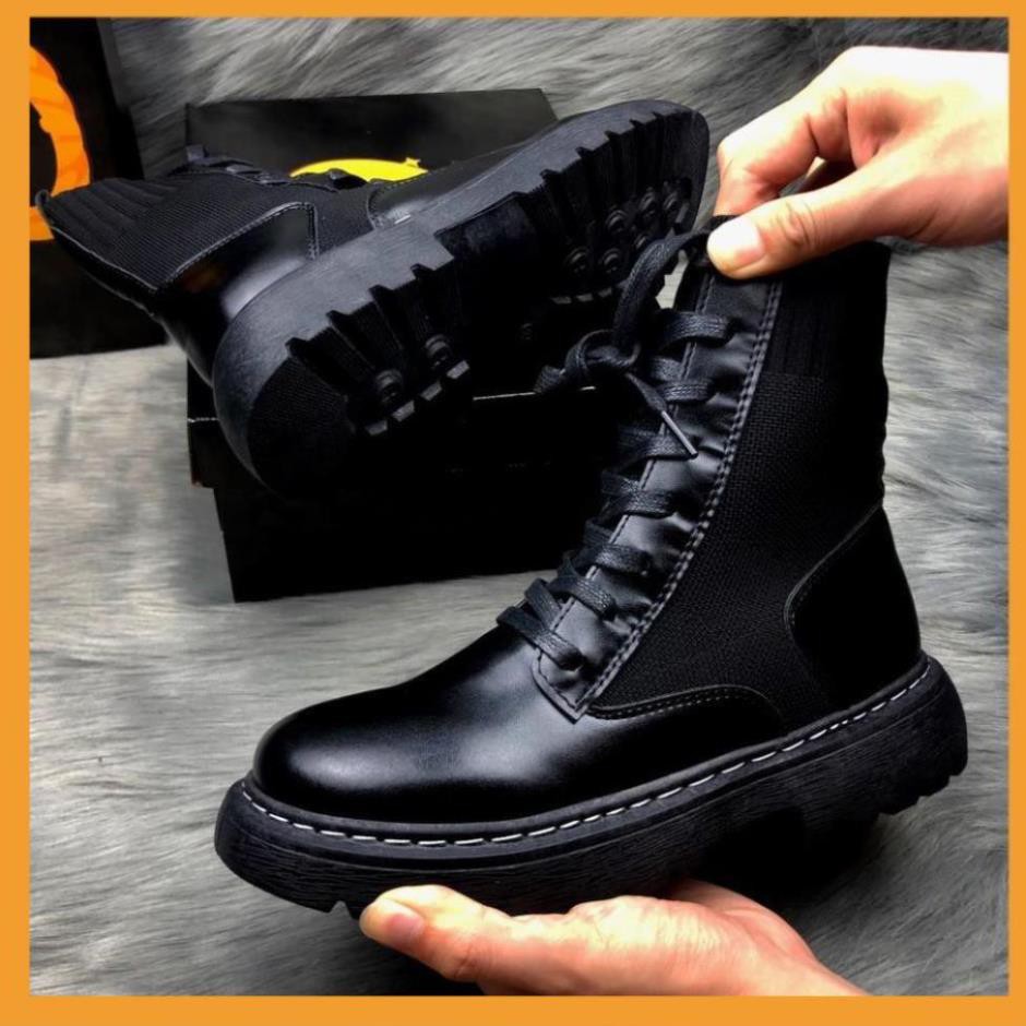 [HÀNG HOT TREND ]Giày nam cao cấp phong cách cực ngầu, Giày da nam Bốt cổ cao cá tính phối quần Jean | BigBuy360 - bigbuy360.vn