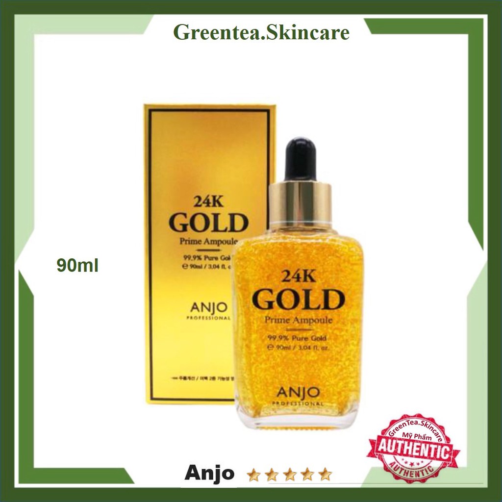 Serum Dưỡng Da Anjo 💖 FREESHIP 💖 TINH CHẤT ĐẬM CHẤT 24K GOLD PRIME AMPOULE ANJO 90ML