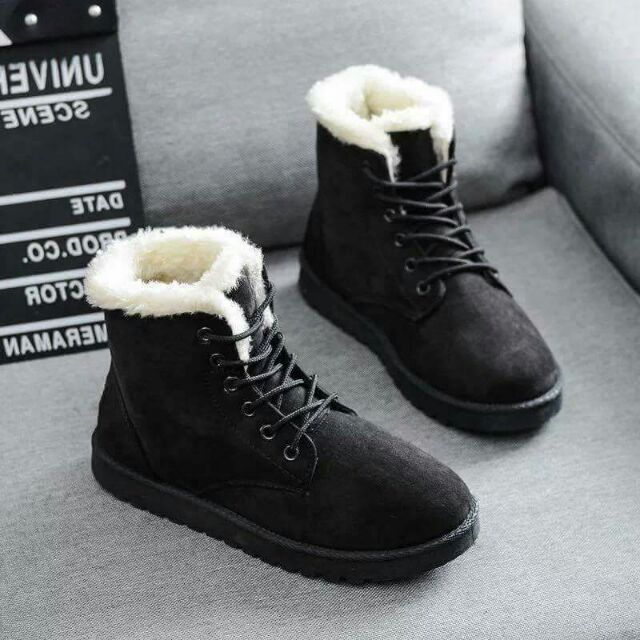Boot lông da lộn