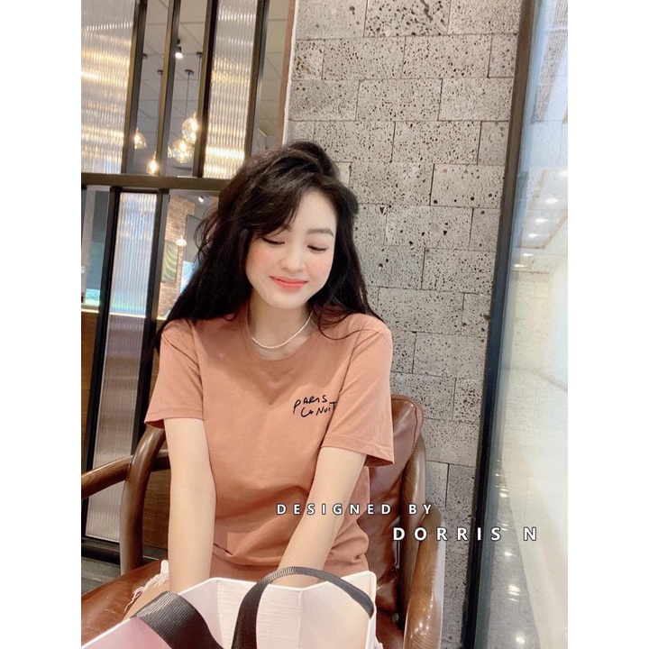 [Mã DORRT8250 giảm 250k] Áo phông PARIS LOGO nhiều màu dễ phối đồ