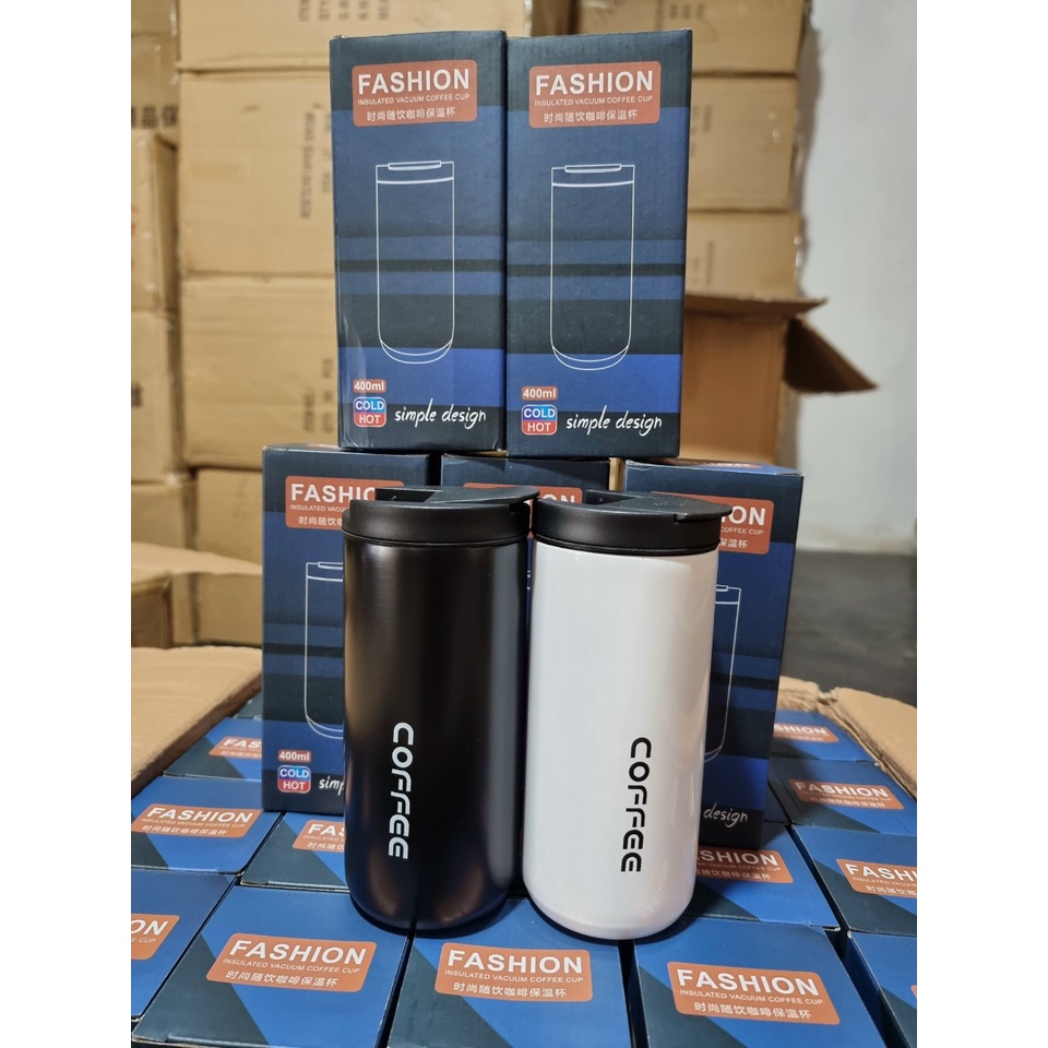 Cốc Giữ Nhiệt COFFEE Ly Giữ Nhiệt Inox 304 Chống Đổ Đựng Nước Nóng Nước Lạnh Giữ Nhiệt An Toàn Sức Khỏe