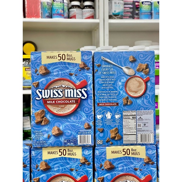 Bột Cacao Swiss miss hot cocoa mix milk chocolate 1.95kg