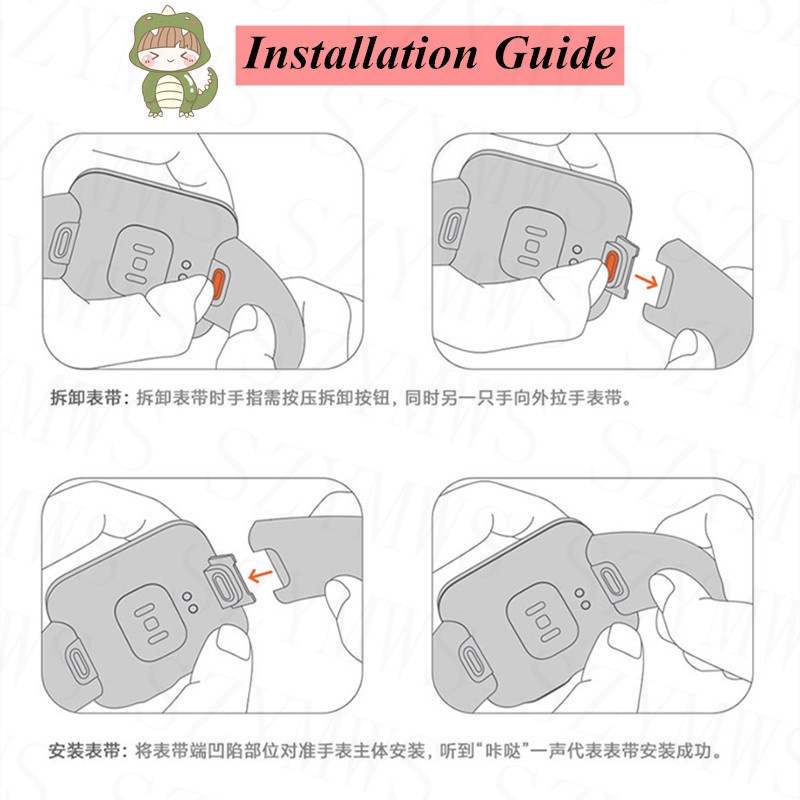 Dây Đeo Thay Thế Bằng Silicone Cho Đồng Hồ Redmi Watch 2 Lite / Xiaomi POCO 2