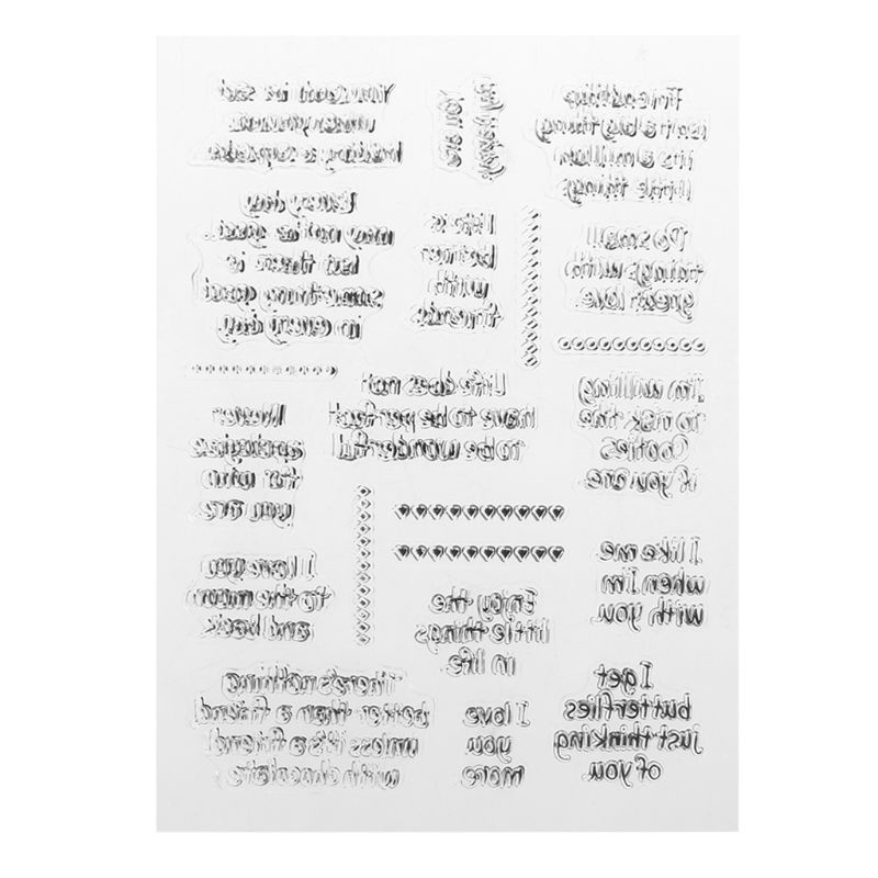 Con Dấu Silicone Trong Suốt Trang Trí Thủ Công