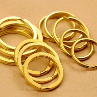 2 chiếc khoen tròn đồng thau