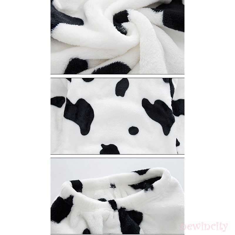 Bộ áo ngủ tay dài + quần dài in hình hoạt hình xinh xắn cho bé